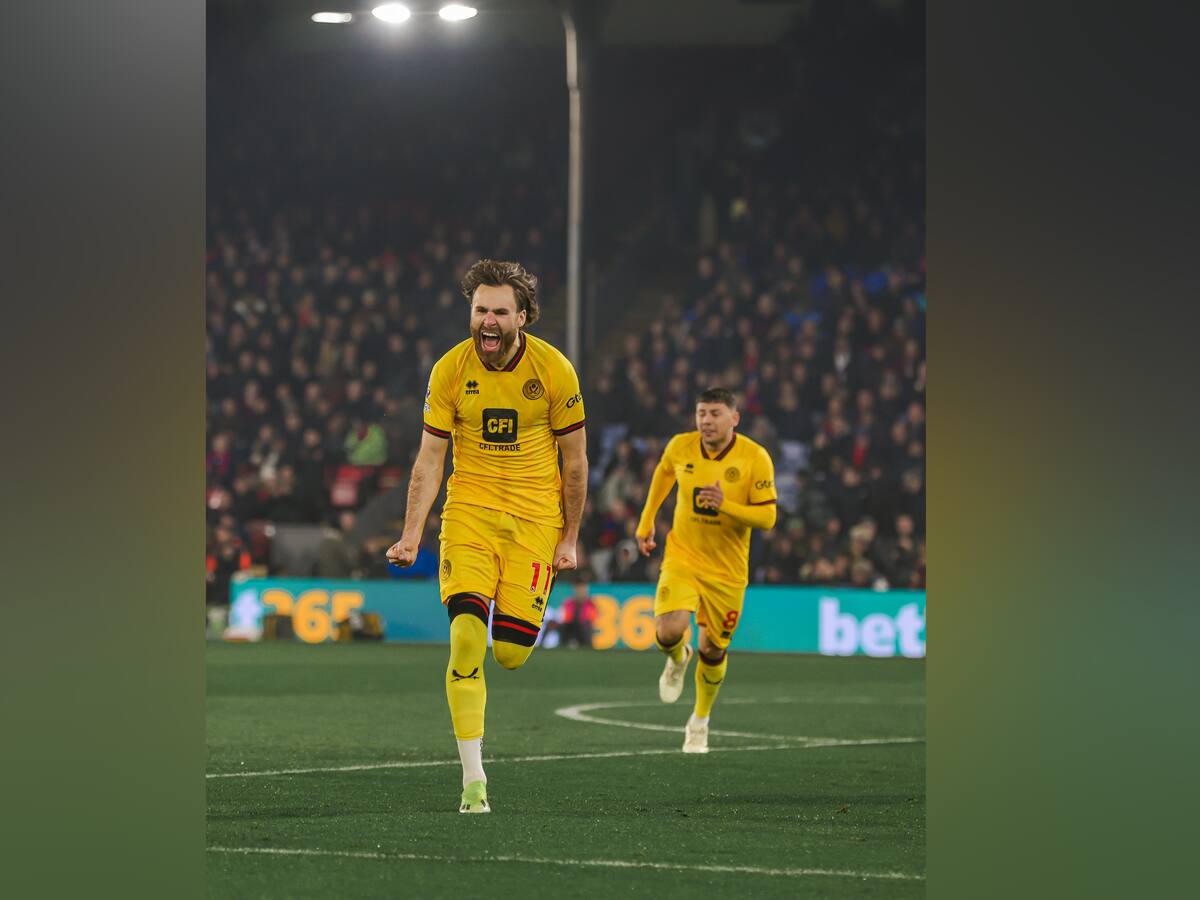 Imparable: Ben Brereton anota su segundo gol por el Sheffield United