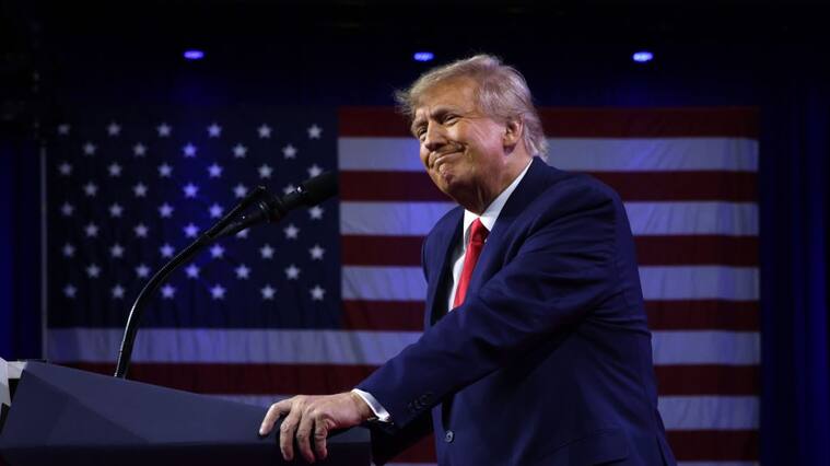 NATIONAL HARBOR, MARYLAND - MARCH 04: Former U.S. President Donald Trump addresses the annual Conservative Political Action Conference (CPAC) at Gaylord National Resort & Convention Center on March 4, 2023 in National Harbor, Maryland. Conservatives gathered at the four-day annual conference to discuss the Republican agenda. (Photo by Alex Wong/Getty Images)