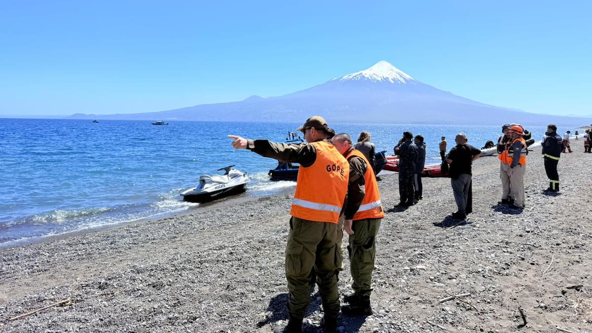 Continúa operativo de búsqueda por joven de 19 años desaparecido en el lago Llanquihue