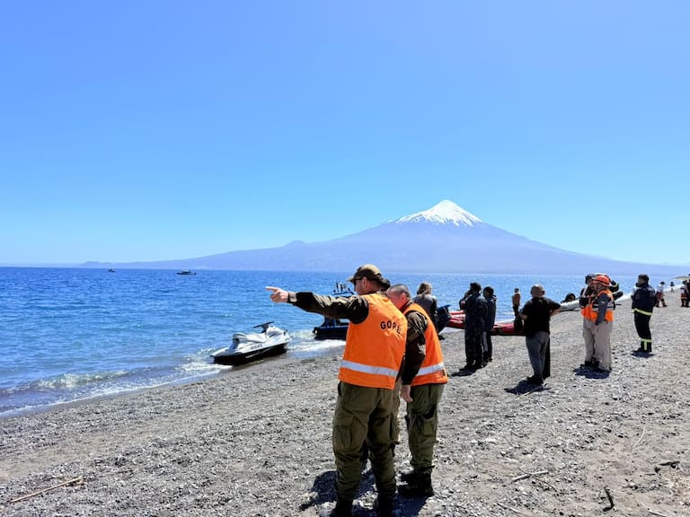 Continúa operativo de búsqueda por joven de 19 años desaparecido en el lago Llanquihue