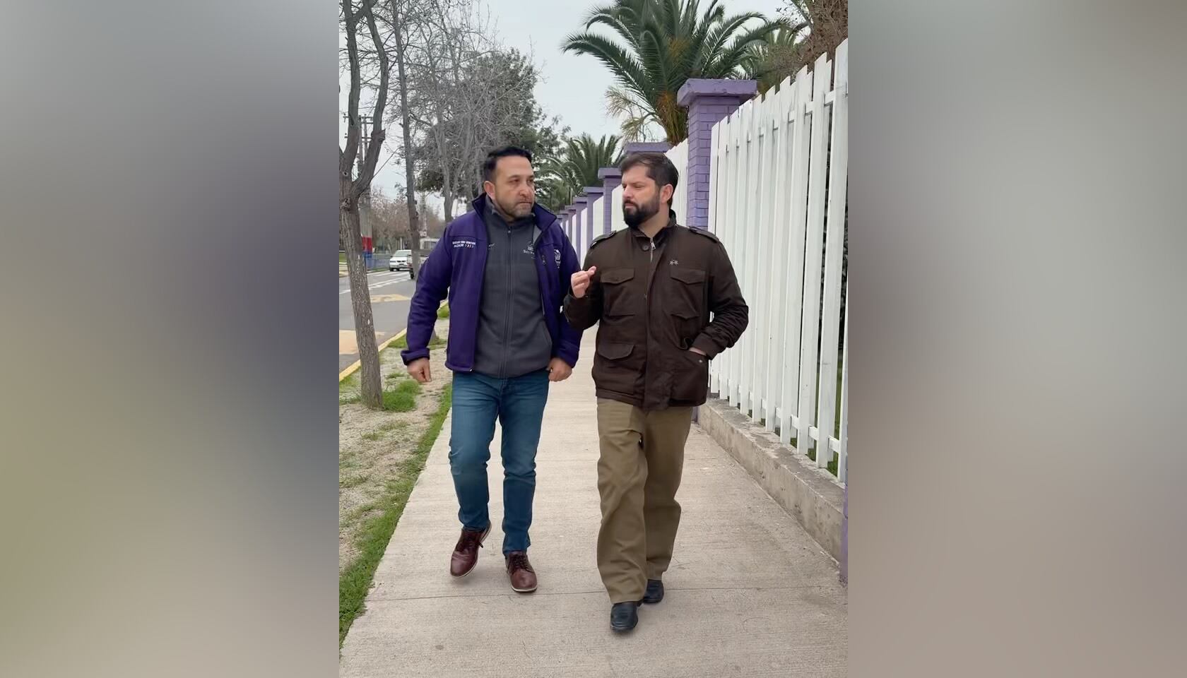 Gabriel Boric en San Ramón