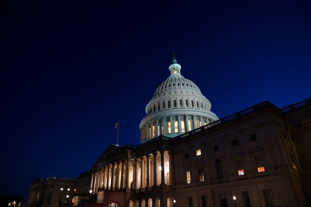 Vista del Capitolio de Estados Unidos en Washington