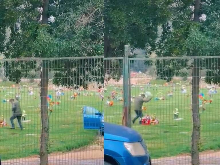 Fiestas Patrias: hombre hizo emotivo baile de cueca en un cementerio