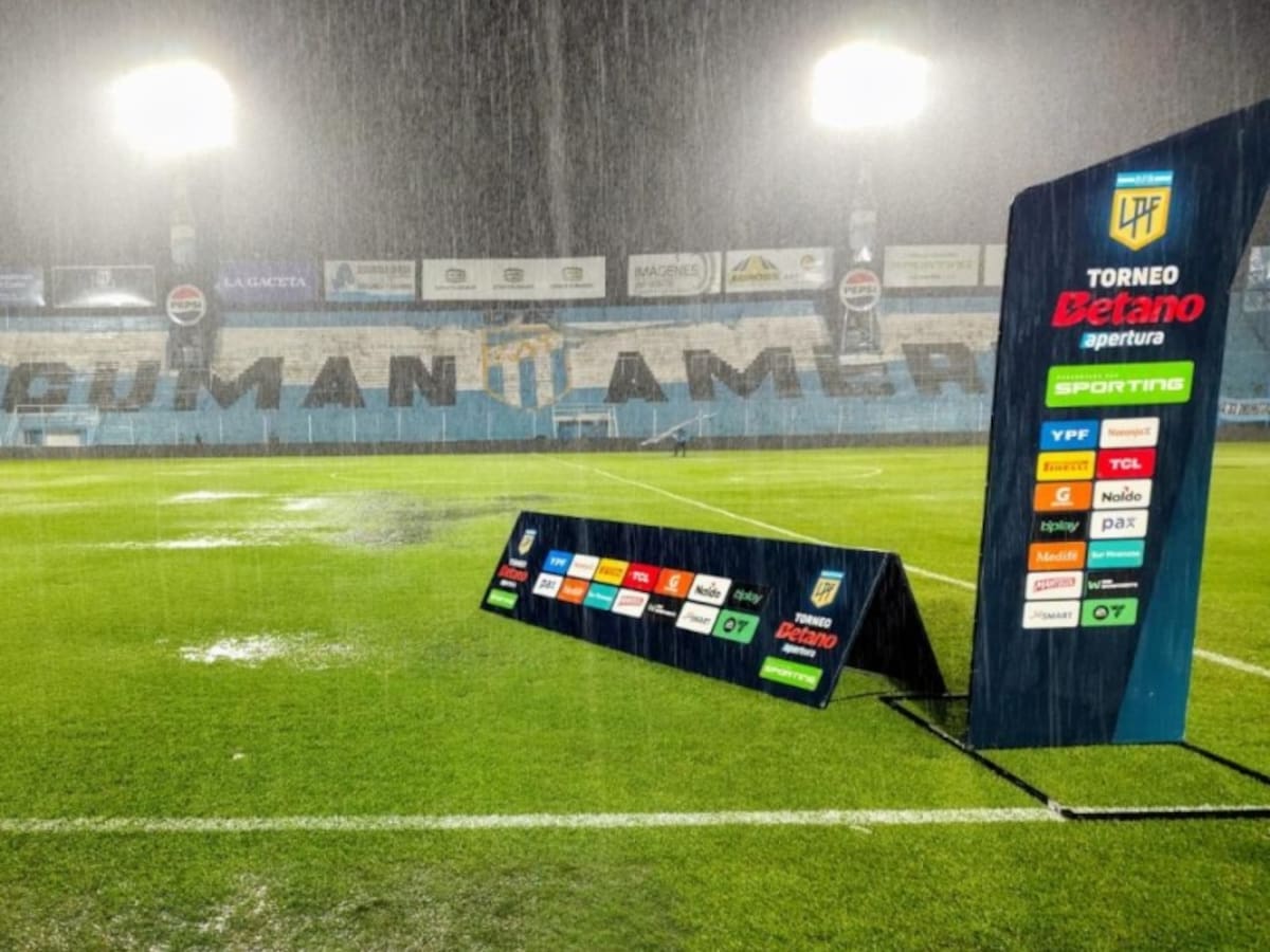 “Es una decisión acertada”: la lluvia suspende el partido de Independiente ante Atlético Tucumán
