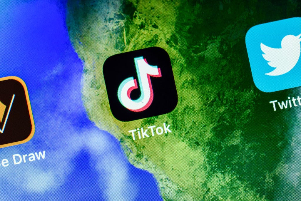 Un ilustración de la red social Tiktok