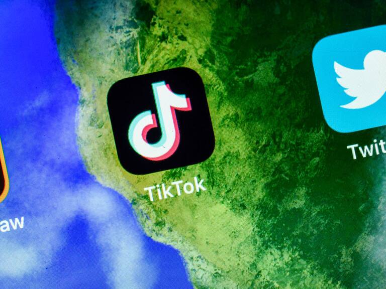 Un ilustración de la red social Tiktok