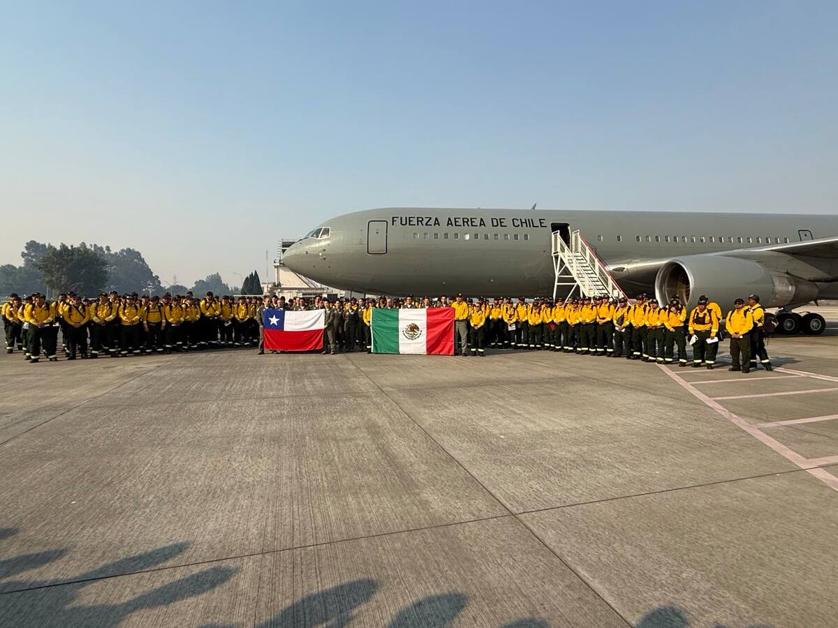 Refuerzo internacional: brigadistas mexicanos se despliegan en zonas afectadas por los incendios