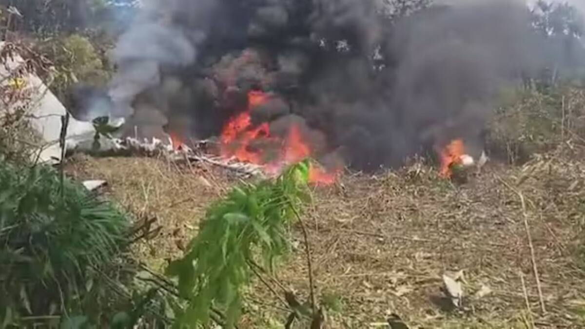 Se estrella avión militar en Colombia con más de 100 soldados a bordo