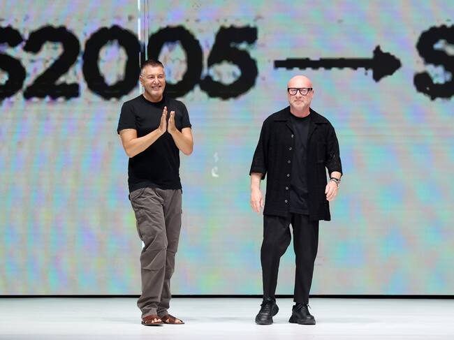 De izq. a der,: Stefano Gabbana y Domenico Dolce / GETTY IMAGES