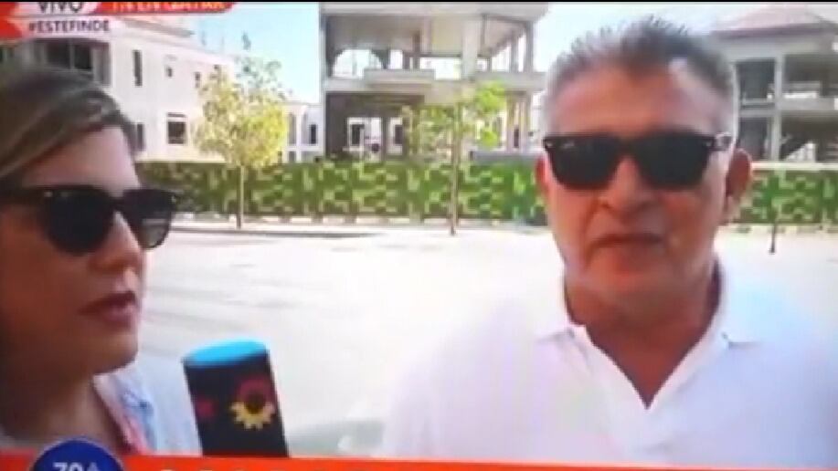 "No me hagan esto": Reportera argentina le hace sorprendente desconocida a Claudio Borghi en Qatar
