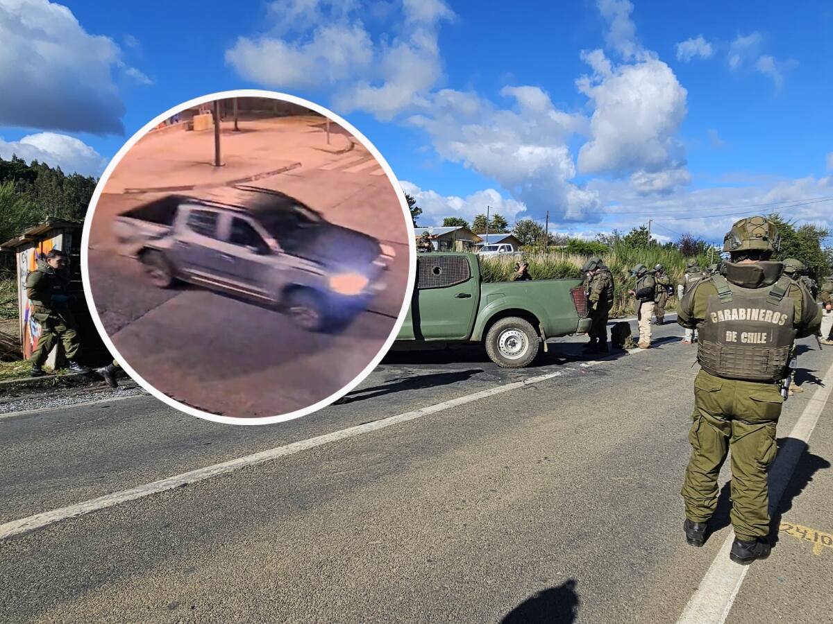 Revelan imágenes del momento en que atacan con disparos un cuartel de Carabineros en La Araucanía