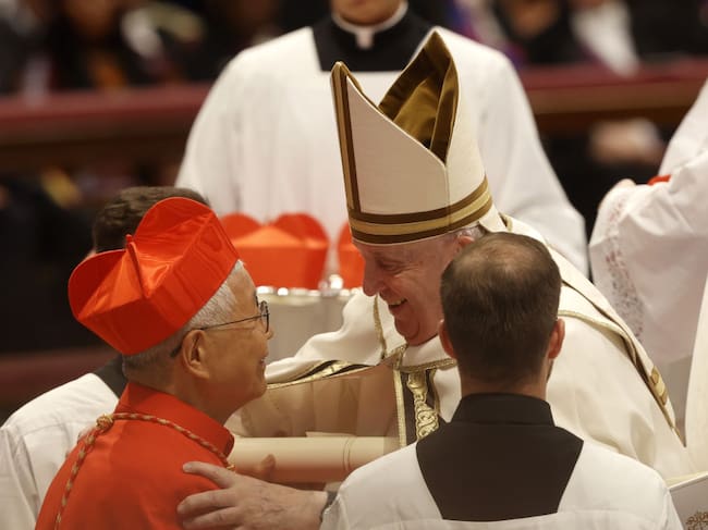 Lazzaro You Heung-sik y el Papa Francisco
