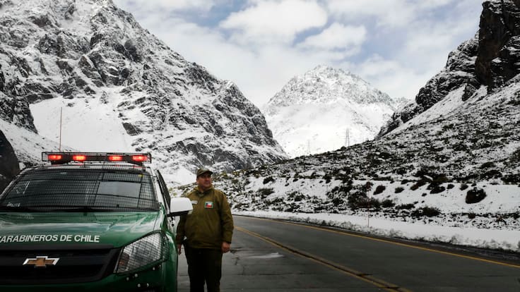 Lluvias aceleran el deshielo en sector Guardia Vieja de Los Andes y generan remociones en masa de nieve