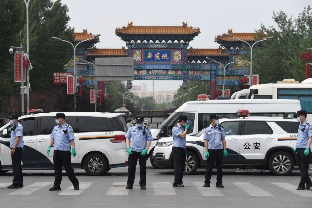 La policía china clausura un mercado de Pekín