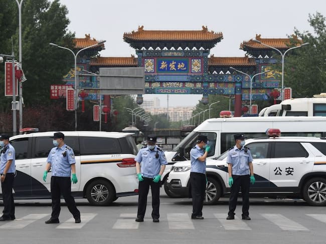 La policía china clausura un mercado de Pekín