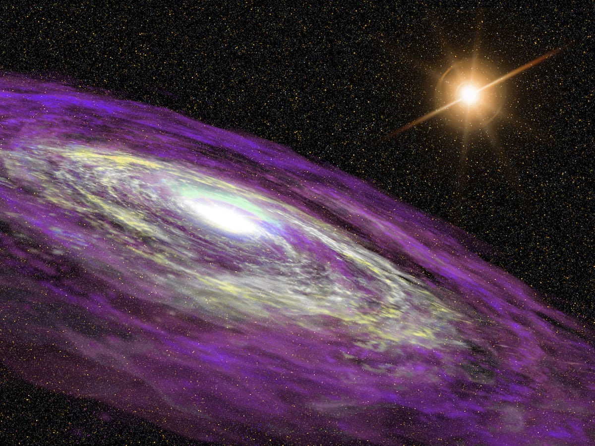 NASA comparte impactante imagen de “fuegos artificiales cósmicos” a 25.000 millones de años luz