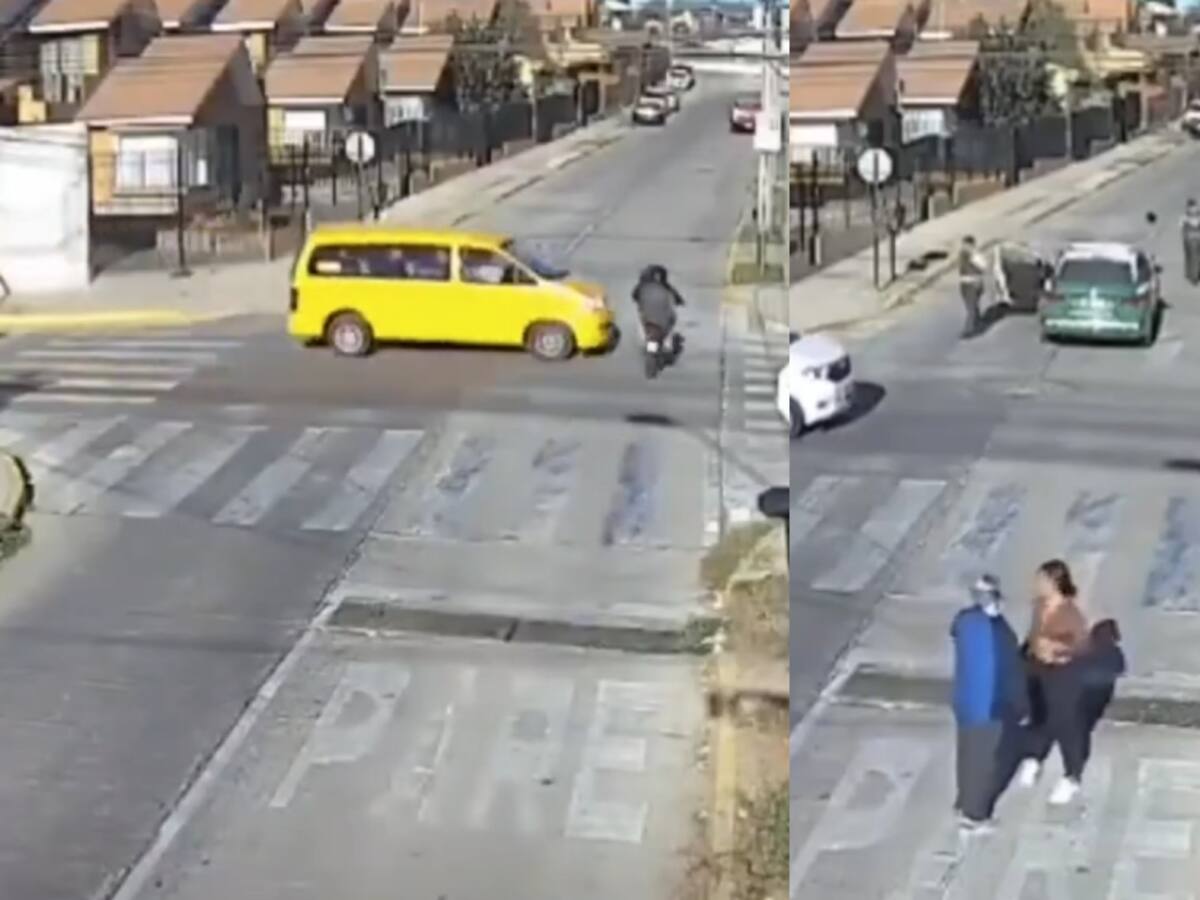 “Vi la moto encima e intenté tomar bien el volante”: conductora del furgón escolar entrega detalles tras arrollar a motochorros en Coquimbo