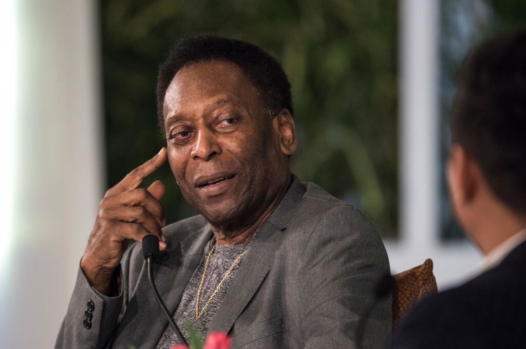 Pelé durante una entrevista en India en 2018