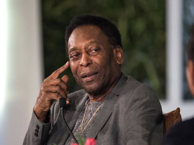 Pelé durante una entrevista en India en 2018