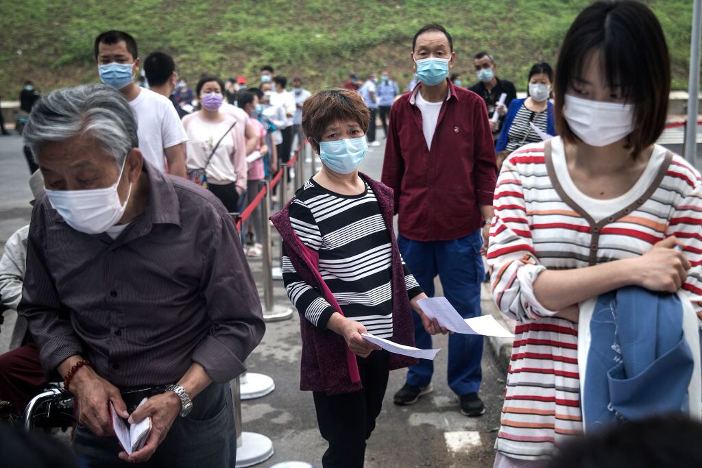 Una alta concurrencia de habitantes a exámenes masivos en China