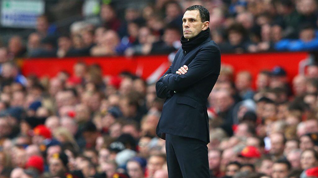 MANCHESTER, ENGLAND - FEBRUARY 28:  Manager Gustavo Poyet of Sunderland looks on from the touchline during the Barclays Premier League match between Manchester United and Sunderland at Old Trafford on February 28, 2015 in Manchester, England.  (Photo by Alex Livesey/Getty Images)