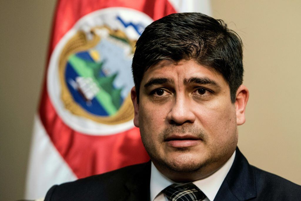 El presidente costarricense Carlos Alvarado