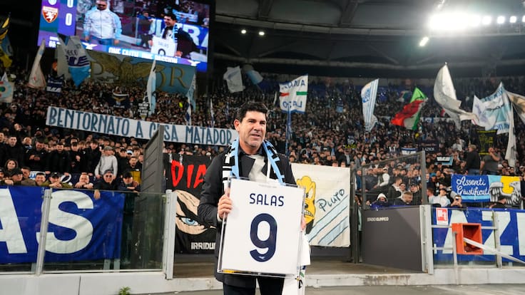 “Bienvenido a casa, Matador”: Marcelo Salas es homenajeado por la Lazio en el Olímpico de Roma