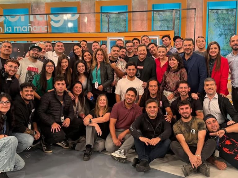 Julio César Rodríguez en su último día en Chilevisión.