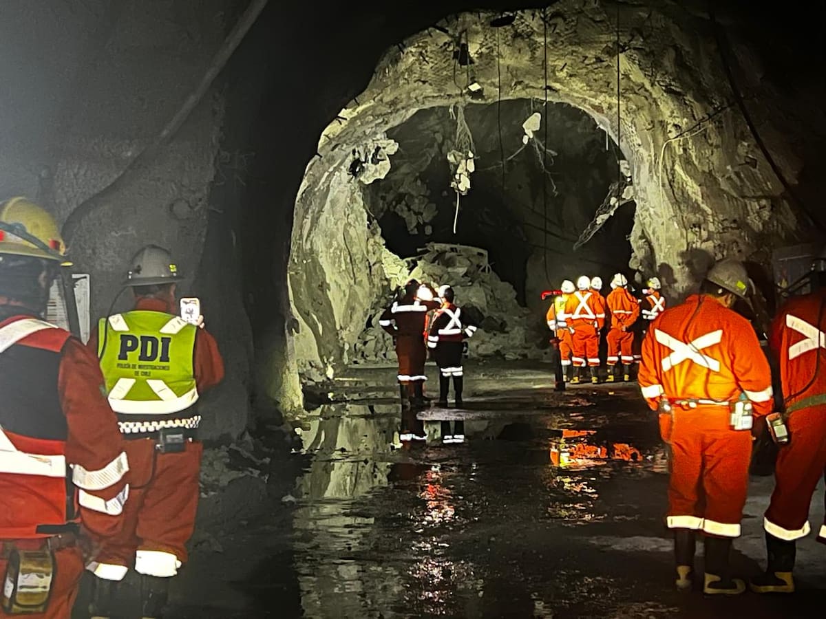 Finalizan primeras diligencias en mina El Teniente tras derrumbe que dejó 6 mineros muertos: “No hay un tiempo definido para su término”