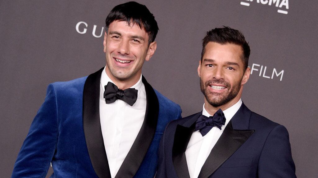 LOS ANGELES, CA - NOVEMBER 02:  Ricky Martin and Jwan Yosef arrive at the 2019 LACMA Art + Film Gala Presented By Gucci on November 2, 2019 in Los Angeles, California.  (Photo by Gregg DeGuire/FilmMagic)