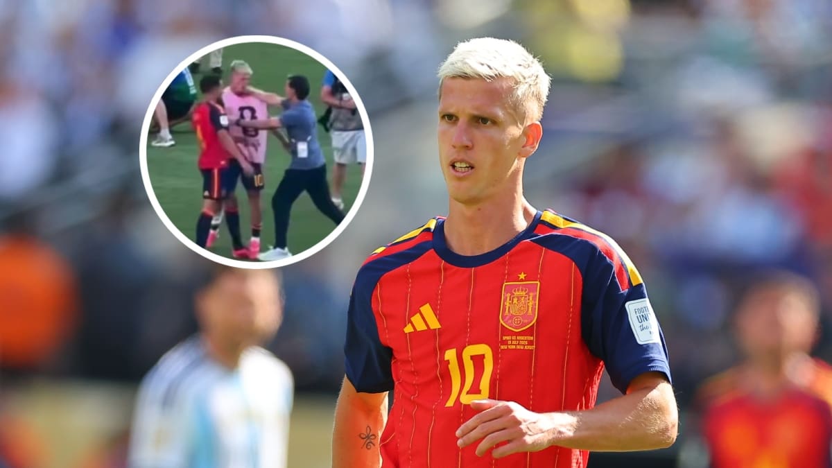 Dani Olmo lanza dura respuesta al ayudante de Argentina que lo golpeó en la final del Mundial: “Falta a la verdad”