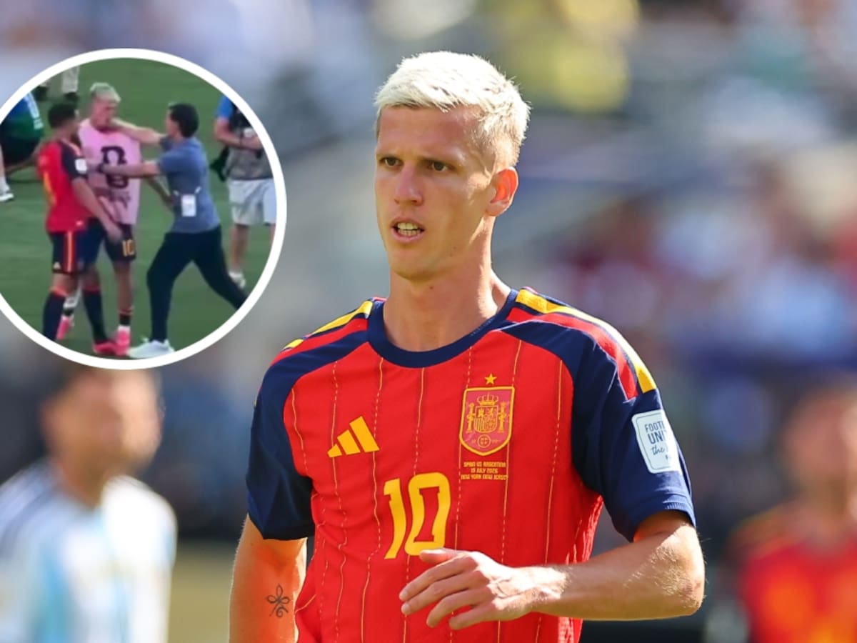 Dani Olmo lanza dura respuesta al ayudante de Argentina que lo golpeó en la final del Mundial: “Falta a la verdad”
