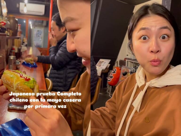 “Colonizando paladares”: japonesa probó por primera vez el completo chileno y así fue su reacción
