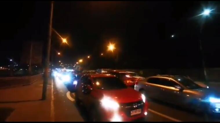 Conductores realizaron caravana en dirección al Congreso por alza en precios de combustibles y alimentos
