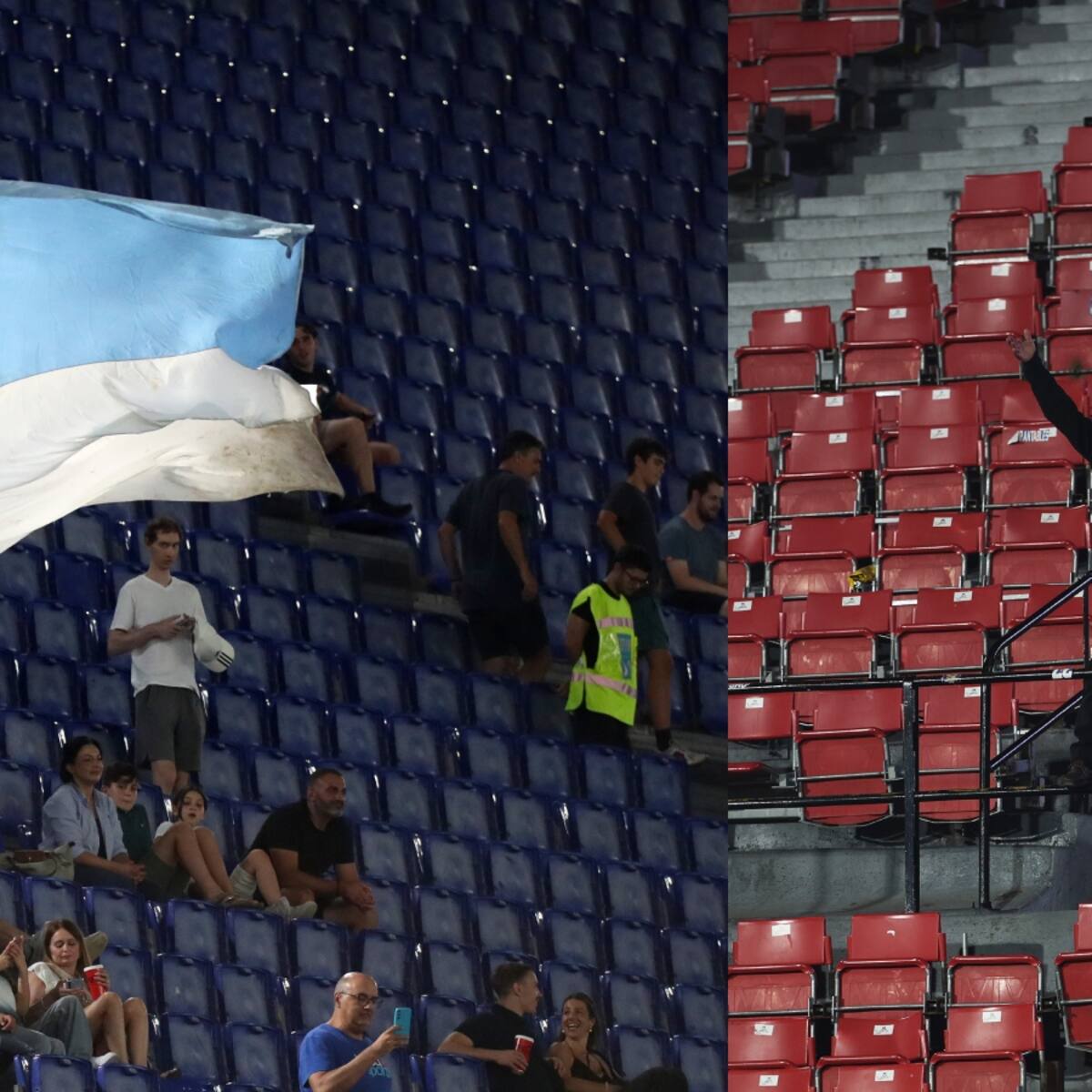 Igual que la barra de la U con Azul Azul: hinchas de histórico club italiano vacían su estadio en protesta contra la dirigencia