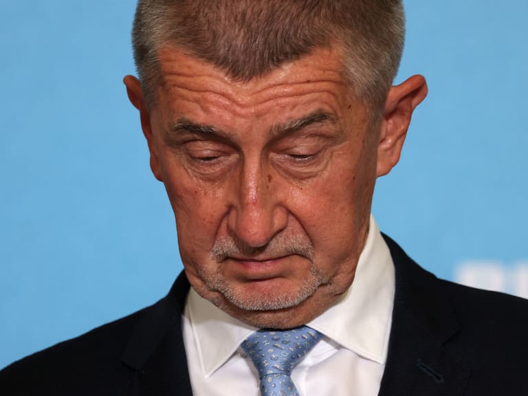 El derrotado primer ministro checo Andrej Babis