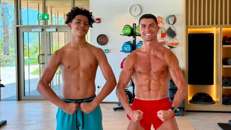 ¿Seguirá los pasos de su padre? Cristiano Ronaldo Jr. está a prueba en las inferiores del Real Madrid
