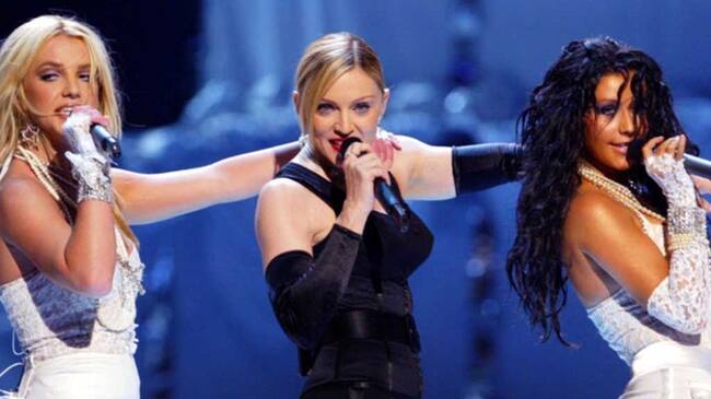 Britney Spears Madonna y Christina Aguilera