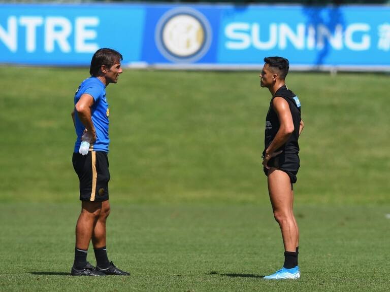 Antonio Conte dijo que Alexis Sánchez «está contento» en el Inter de Milán pese a lo poco que juega