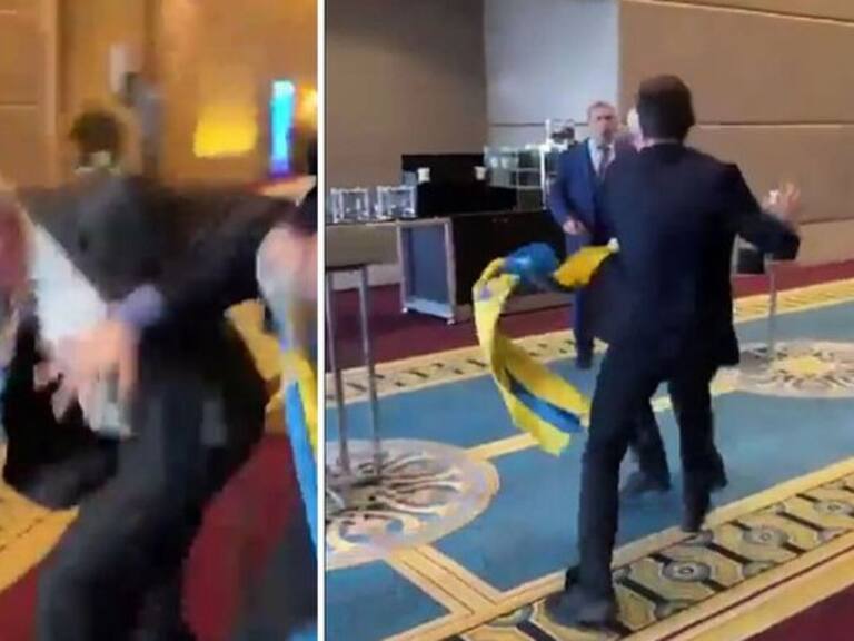 Cumbre internacional termina con delegados de Ucrania y Rusia trenzándose a golpes