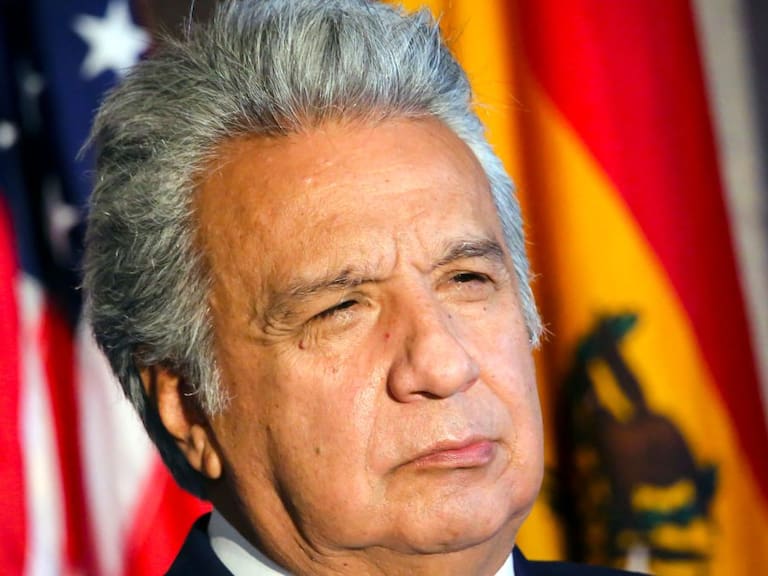 El expresidente de Ecuador, Lenín Moreno, en una visita a Estados Unidos