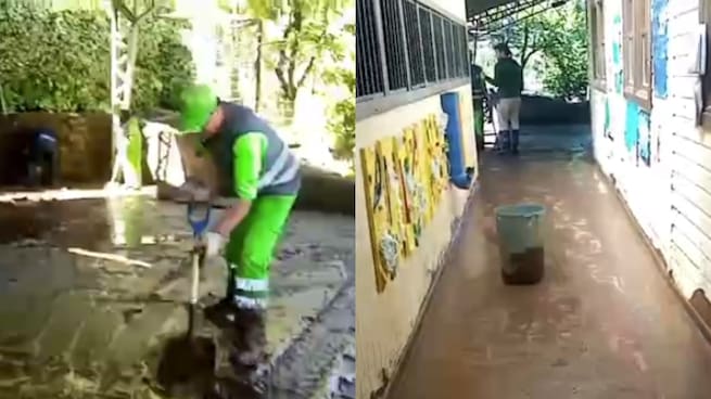 “La pérdida es gigante”: colegio de Lo Barnechea suspende clases tras sufrir daños por inundación