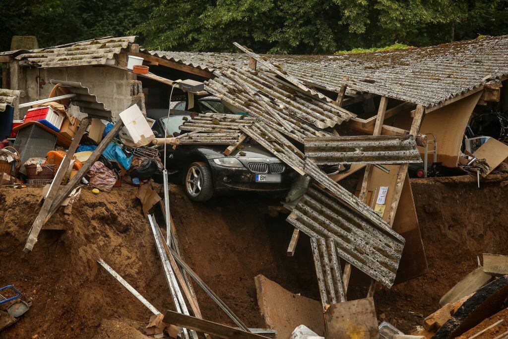 Las fuertes lluvias provocan deslizamiento de terreno y derrumbes en Alemania