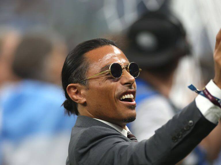 LUSAIL CITY, QATAR - DECEMBER 18: Nusret Goekce, nicknamed Salt Bae looks on after the FIFA World Cup Qatar 2022 Final match between Argentina and France at Lusail Stadium on December 18, 2022 in Lusail City, Qatar. (Photo by Lars Baron/Getty Images)