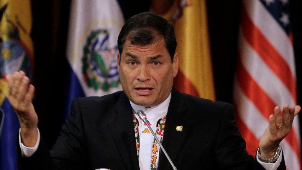 Rafael Correa, expresidente de Ecuador