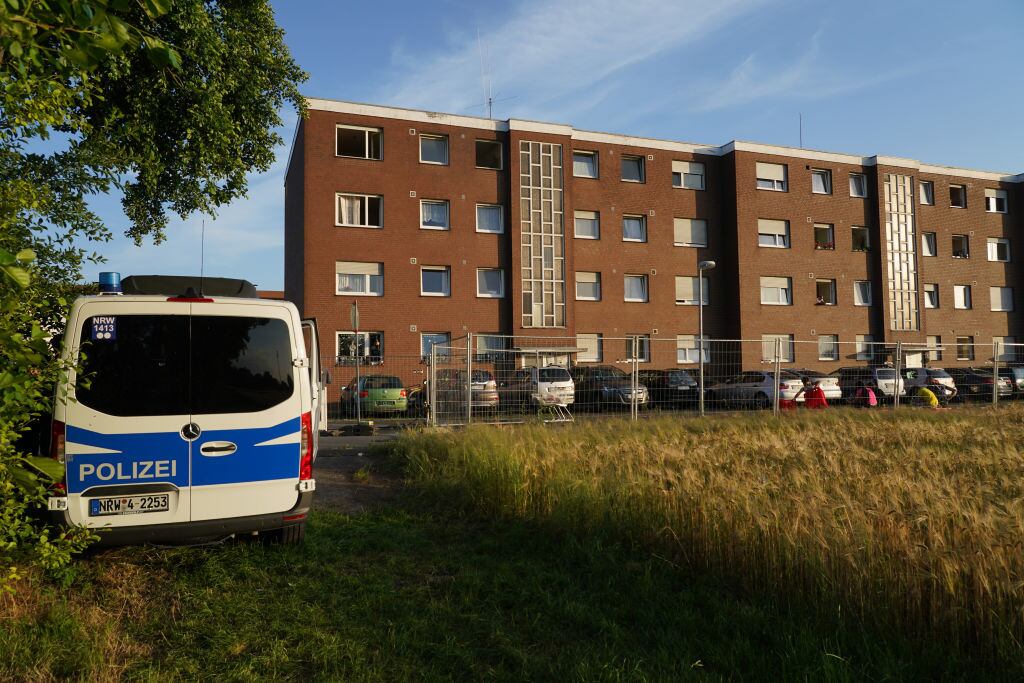 La policía vigila la cuarentena en Guetersloh