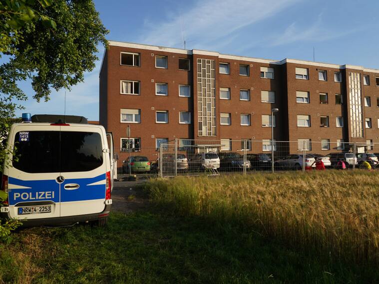 La policía vigila la cuarentena en Guetersloh