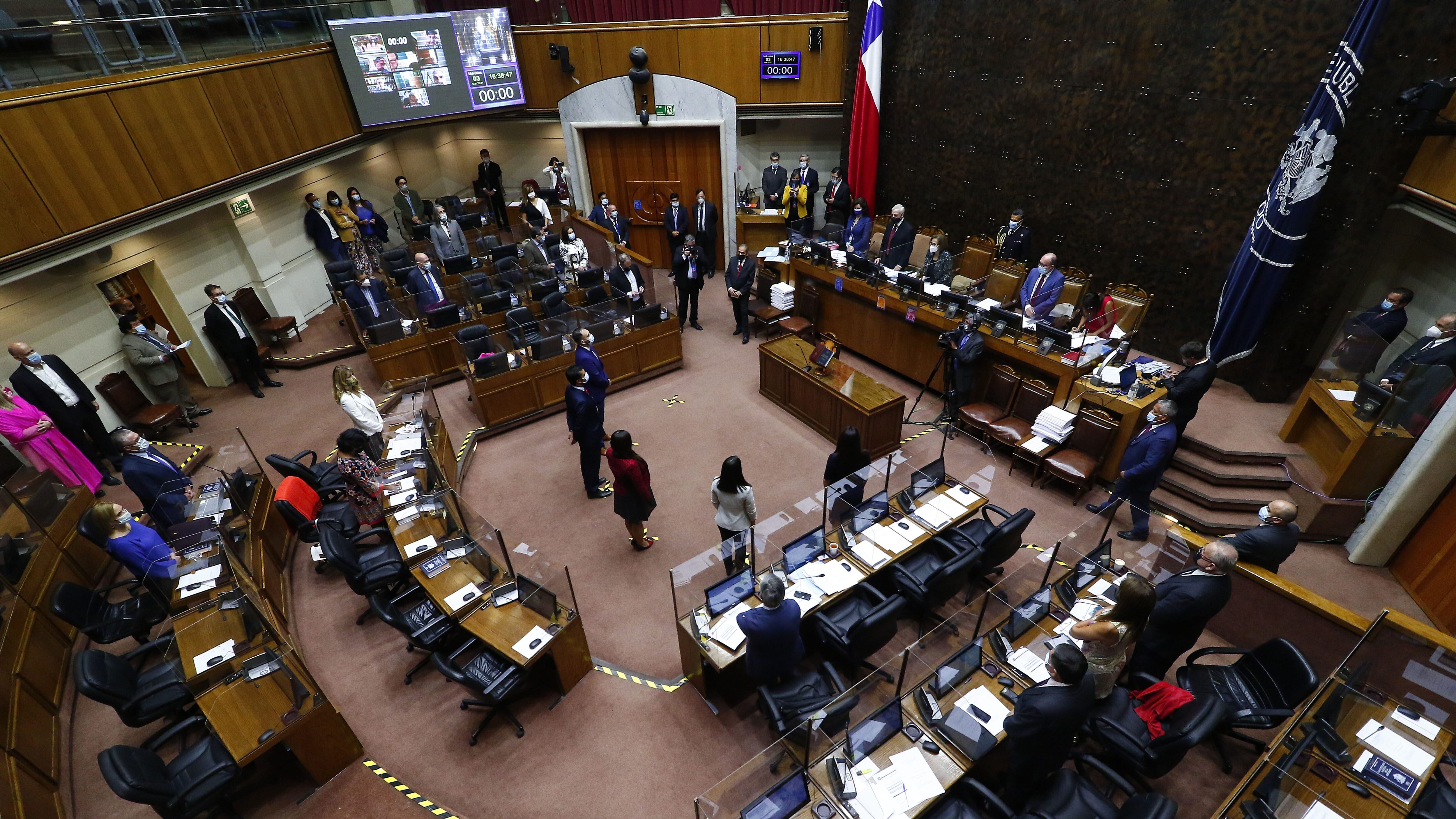 03 DE MARZO DE 2021/VALPARAISOVista genera de la sesion del Senado.
FOTO: LEONARDO RUBILAR CHANDIA/AGENCIAUNO