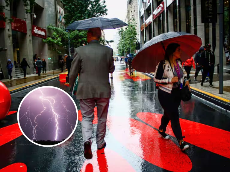 “Tiene toda la cara de tormentas eléctricas aisladas”: meteorólogo anuncia lluvia en Santiago para esta semana