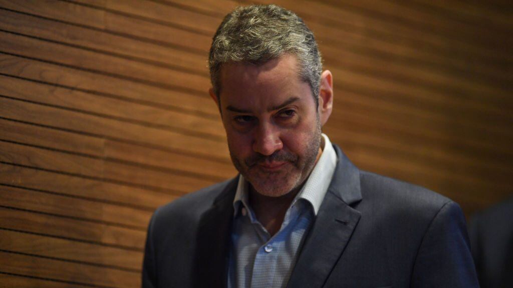 Brazilian Football Confederation President Rogerio Caboclo, is pictured during a press conference to announce the list of players for the upcoming Brazil's Copa America 2019 football tournament at the Brazilian Football Confederation headquarters in Rio de Janeiro, Brazil on May 17, 2019. - The Copa America 2019 football tournament will be held in Brazil next June 14 to July 7. (Photo by MAURO PIMENTEL / AFP) (Photo credit should read MAURO PIMENTEL/AFP via Getty Images)